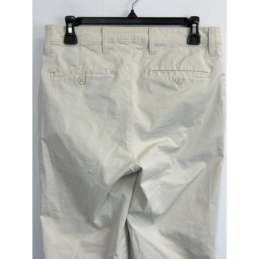 Roundtree & Yorke Travel Smart Pants 30X30 Beige Classic Fit Flat Front Stretch‎